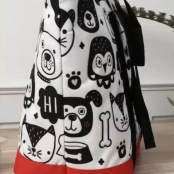 NWT Dog Doodle Large Insulated Grocery Tote Bag Canvas Heavy Duty 8 Gal Zipper - Picture 4 of 11
